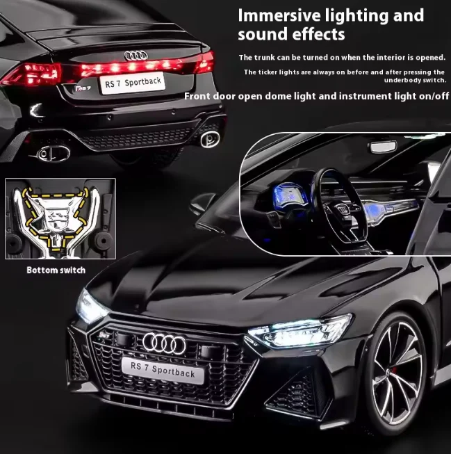 1:18 Diecast Audi RS 7 Sportback Model With Remote - Image 3