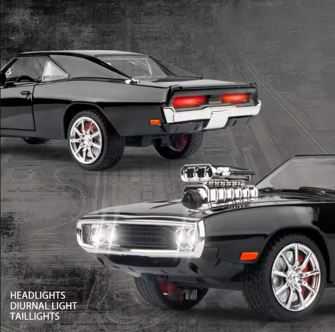 1:24 Diecast Dodge Charger 1970 Fast & Furious Model Car - Image 2