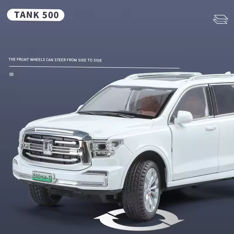 1:24 Diecast Tank 500 Hi4-T SUV Model Car - Image 8
