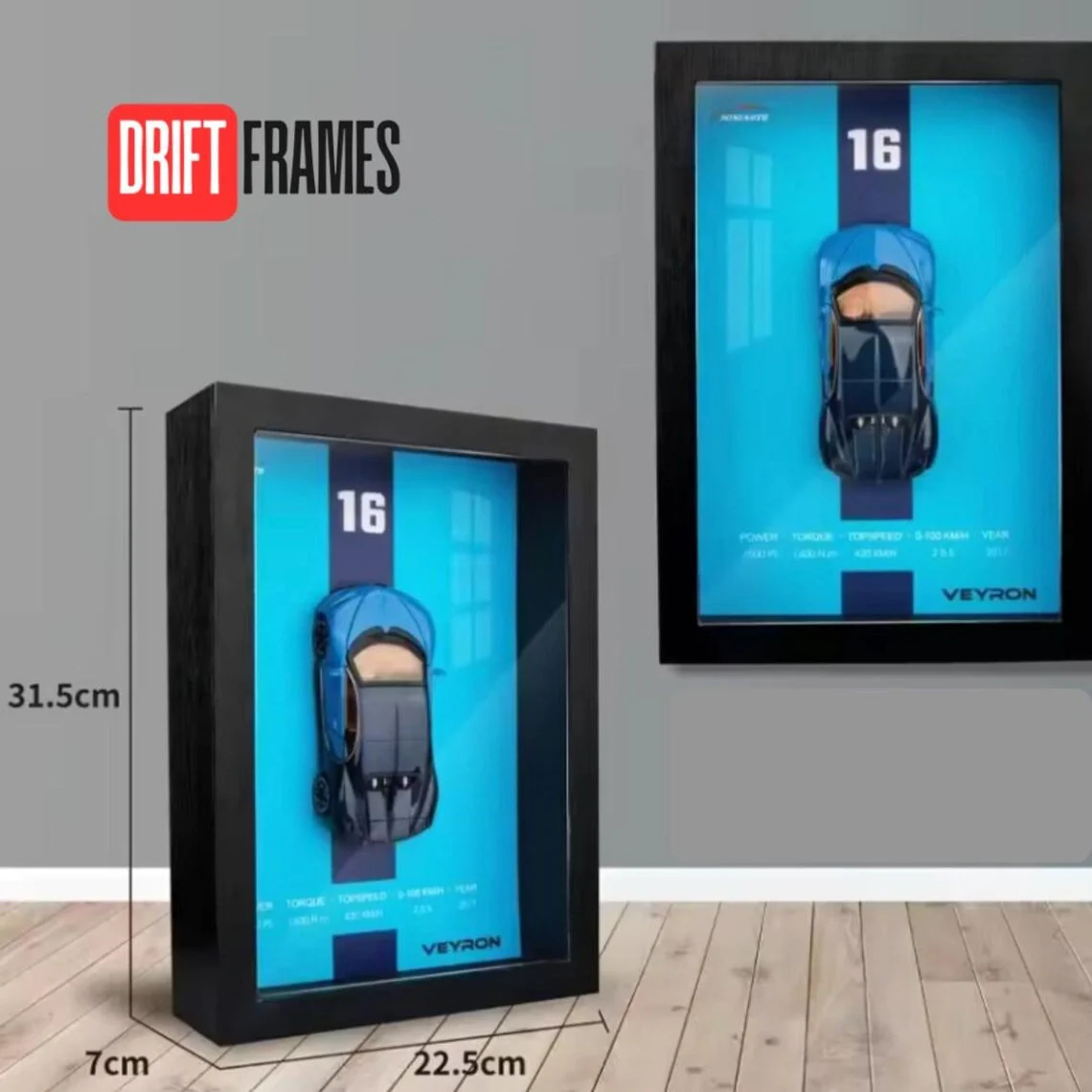 1:32 Diecast Bugatti 3D Frame Model Car - Image 2