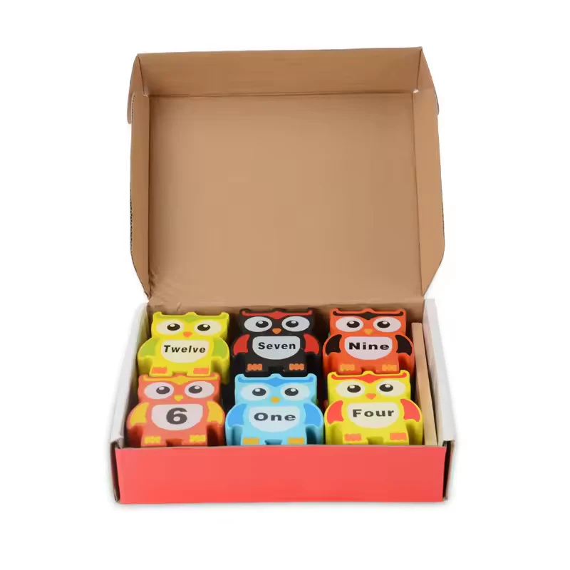12Pcs Kids Wooden Owl Balance Blocks - Image 4