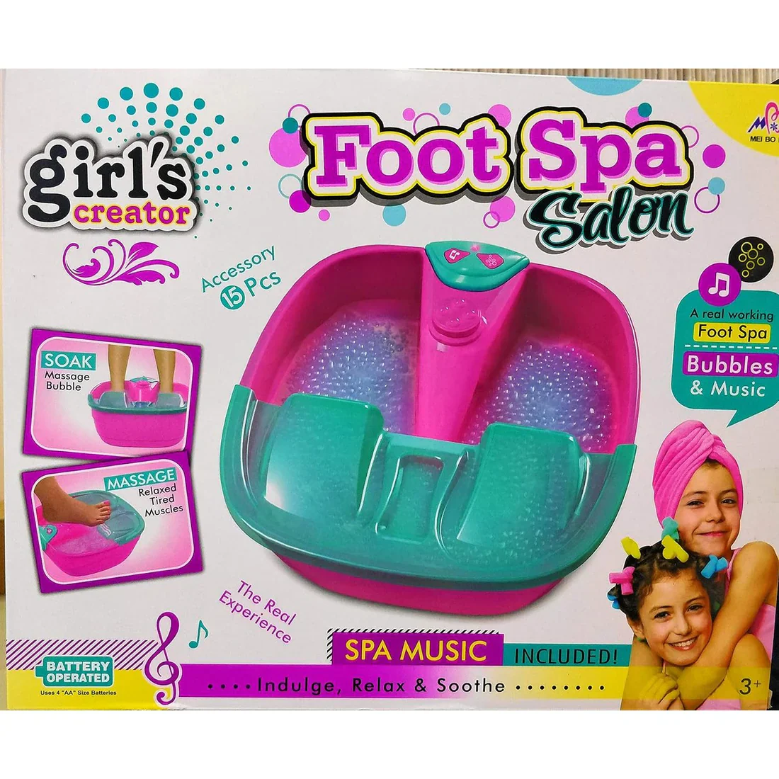17Pcs Realistic Girls Massaging Foot Spa With Music - Image 6