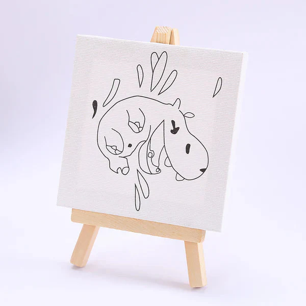 1Pc Mini Canvas Painting Board - Assortment - Image 3