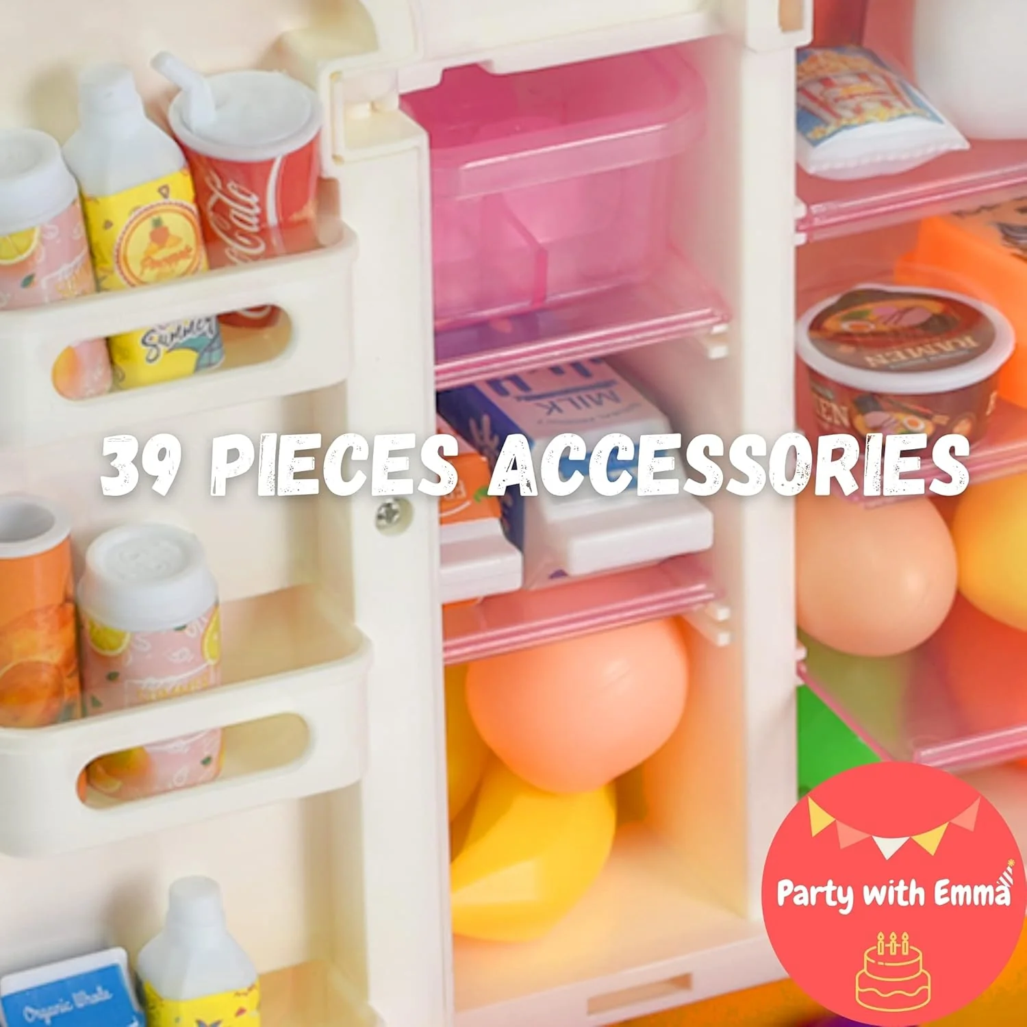 39Pcs Multi-functional Pretend Fridge With Spray - Image 8