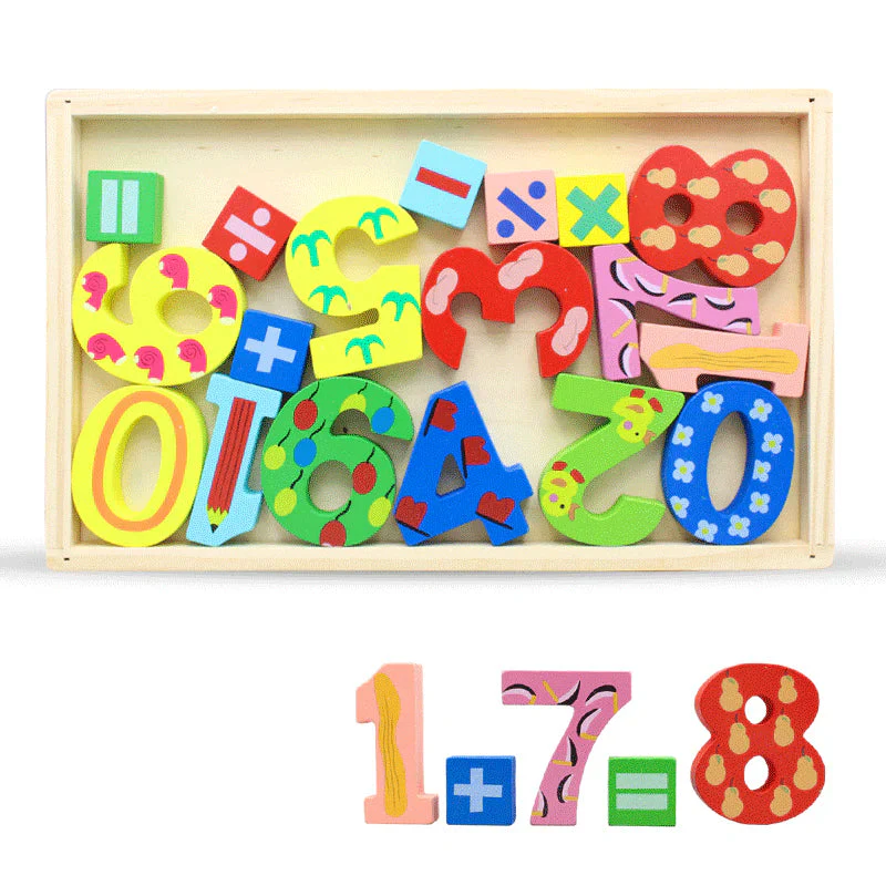 3D Wooden Multi-color Number Learning Board - Image 3