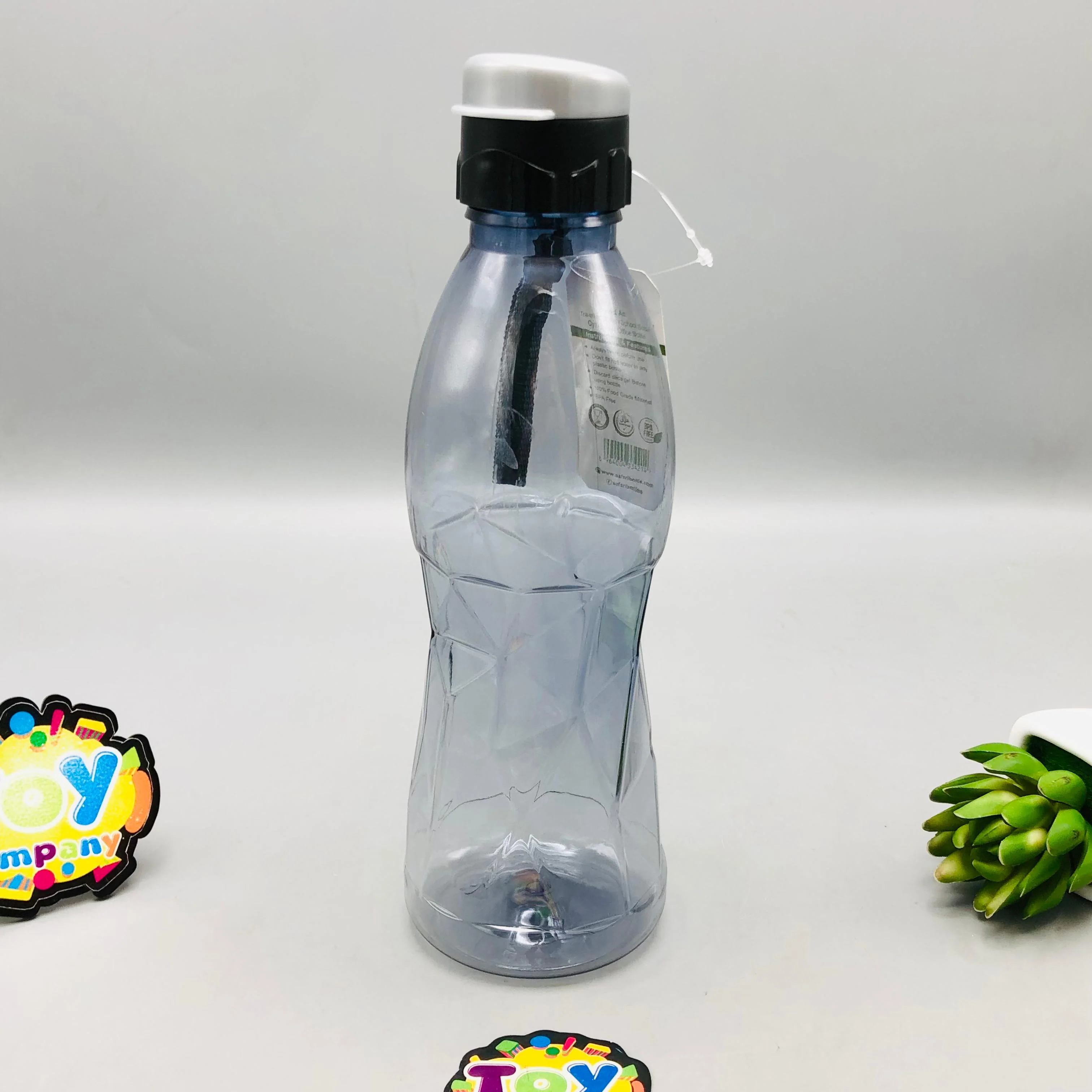 800ml Plastic Safari Solo Transparent Water Bottle