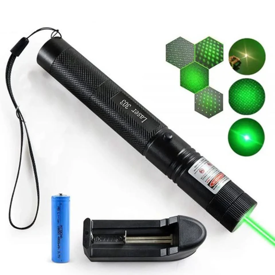 8in1 Rechargeable 303 Type Green Laser Pointer - Image 3