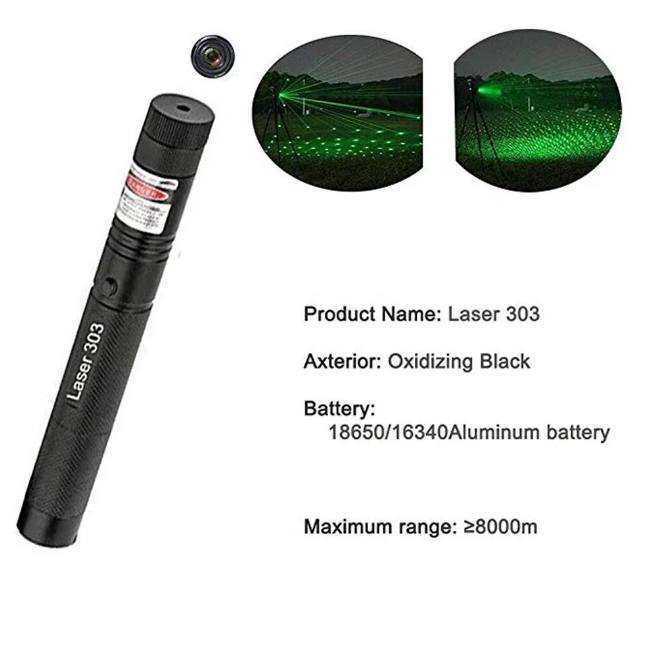 8in1 Rechargeable 303 Type Green Laser Pointer - Image 8