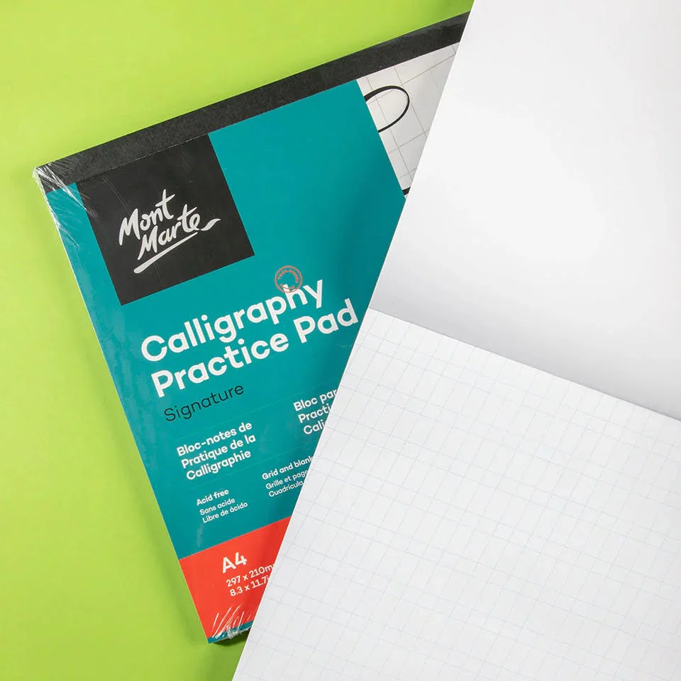 A4 Mont Marte Calligraphy Practice Pad - 50 Sheets - Image 4