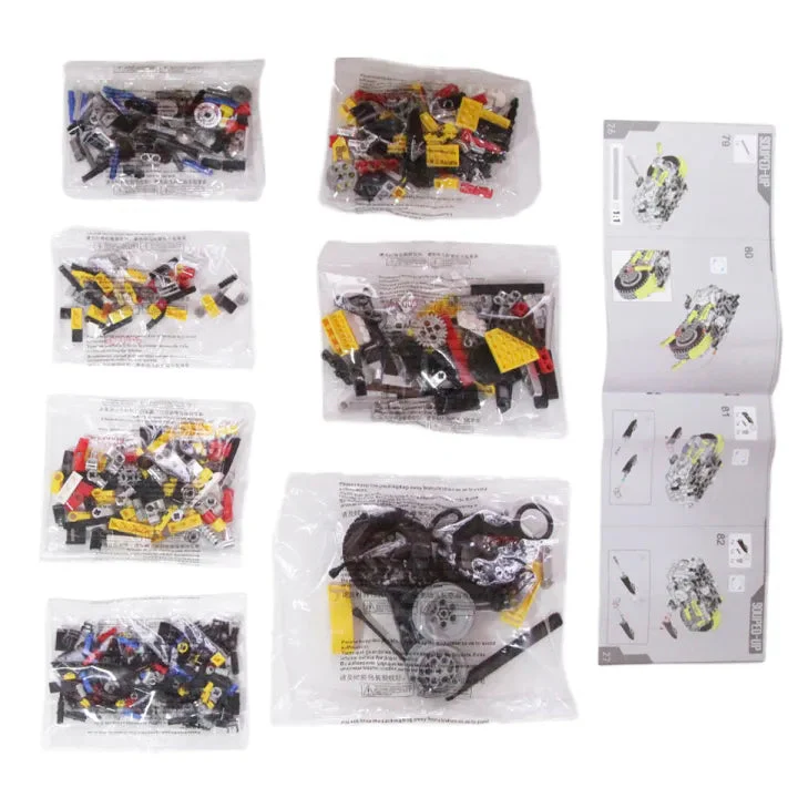 DIY Bee Scooter Model Bricks Set - 558+Pcs - Image 6