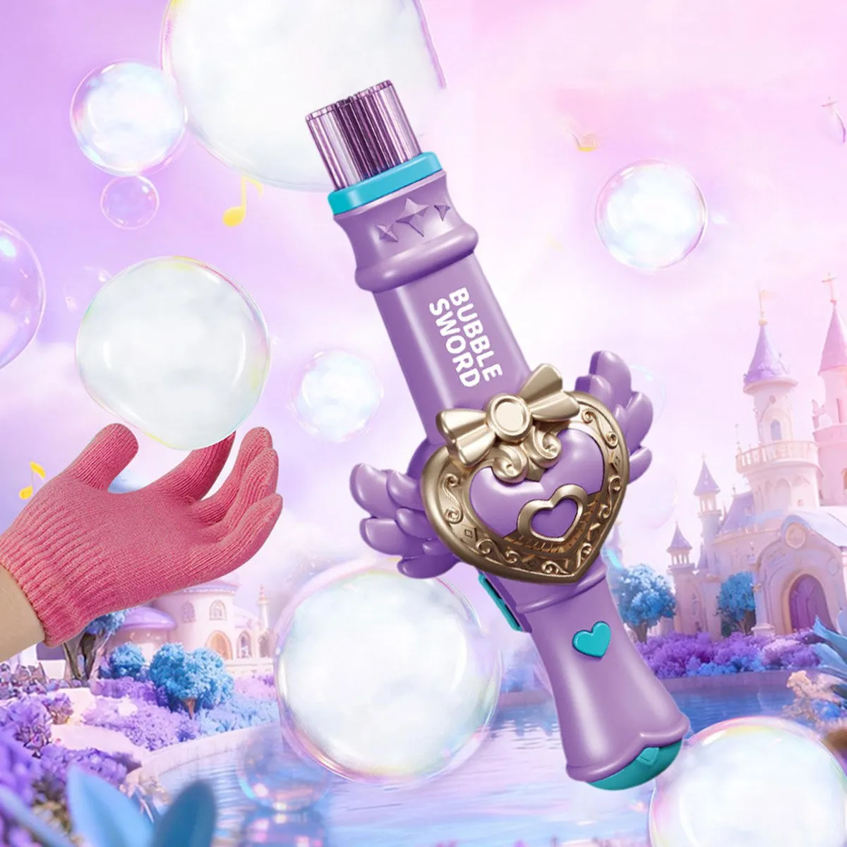 Electric Princess Wand Colorful Smoke Bubble Stick