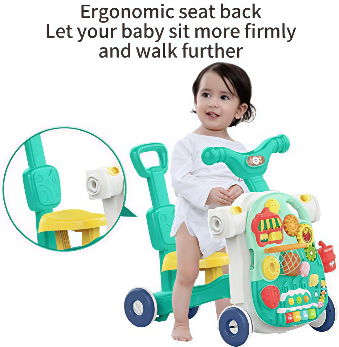 Huanger 5in1 Multi-functional Baby Musical Walker & Activity Table - Image 2