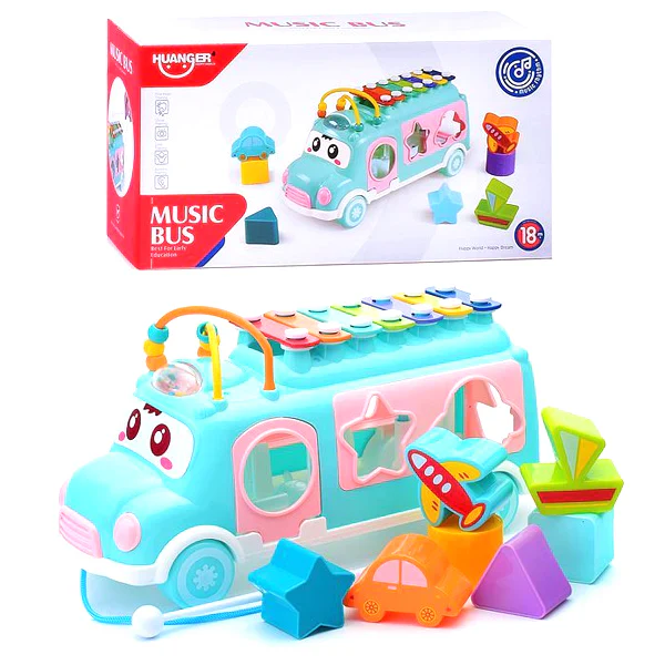 Huanger Multi-functional Xylophone Music Bus - Image 6