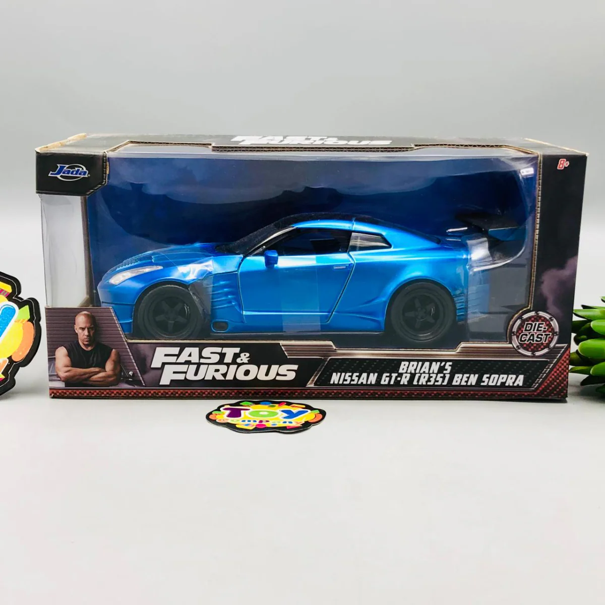 Jada 1:24 Diecast Fast & Furious Brian’s Nissan GTR R35 Ben Sopra - Image 9