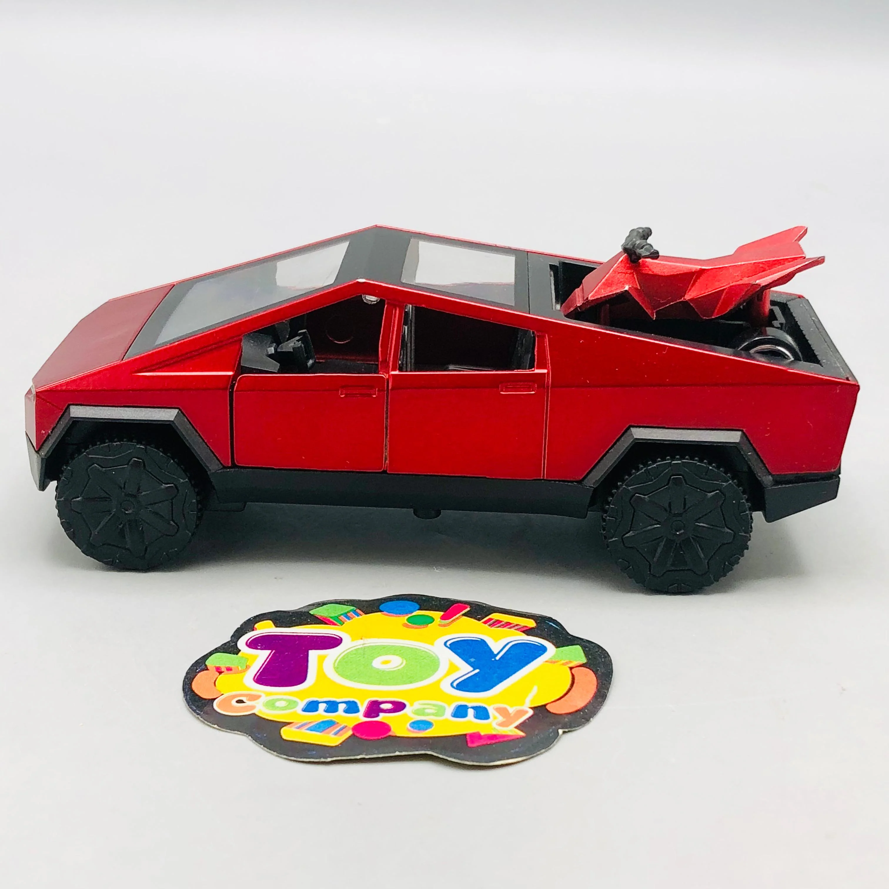 Mini Diecast Tesla Pickup Truck With Bike - 1Pc - Image 4