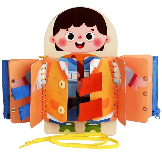 Multi-functional Wooden Montessori Busy Board - Image 9