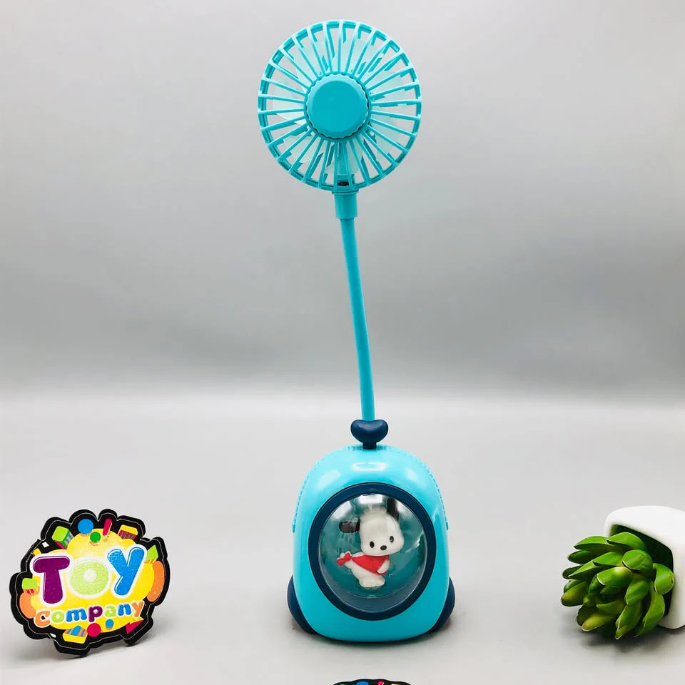 Rechargeable Cartoon Design Flexible Lamp Fan - Assortment - Image 4
