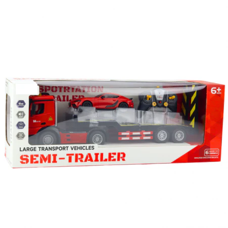 Remote Control Large Transport Semi-Trailer With Car - Image 6
