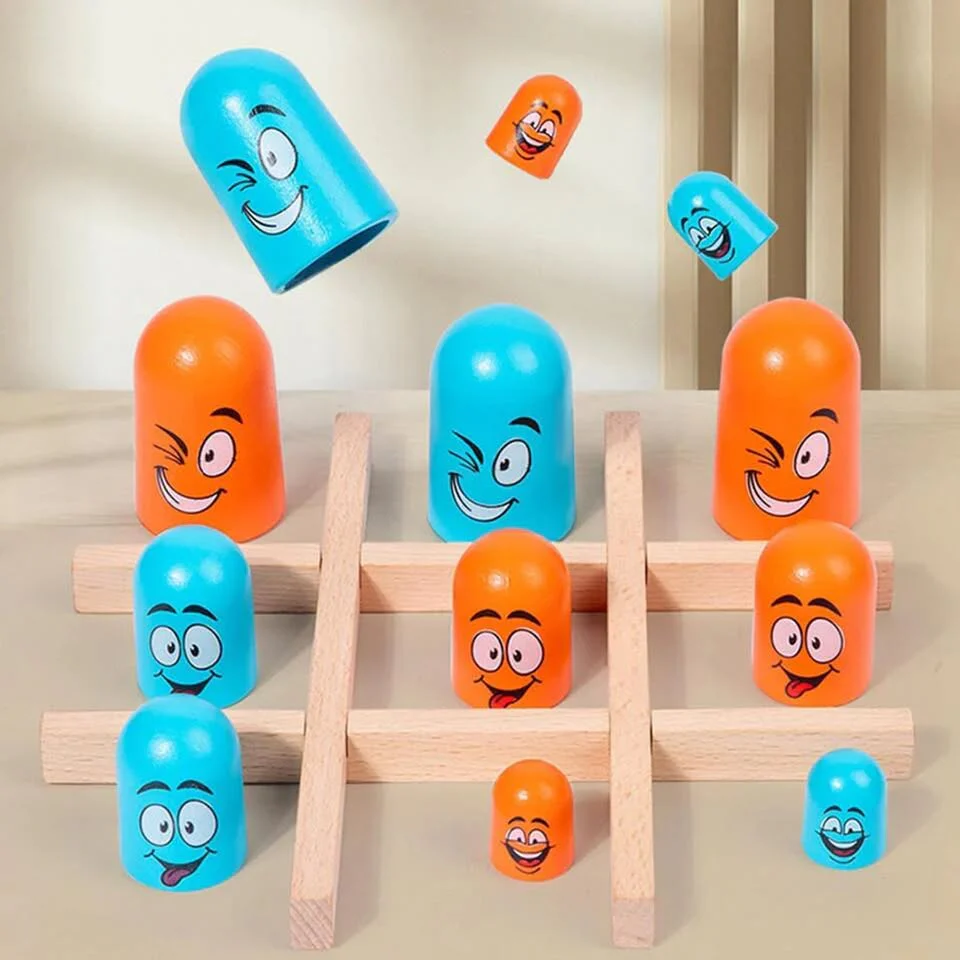 Wooden Emoji Tache Board Game - Image 5